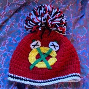 New handmade Chicago Blackhawks Knit Cap